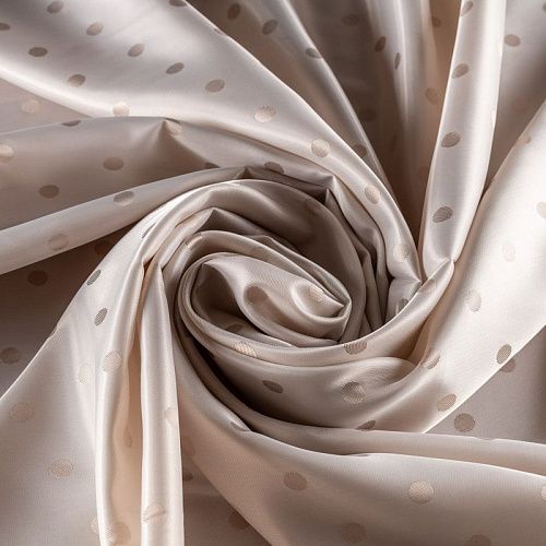 Ткань подкладочная К33-722 экрю жаккардовый