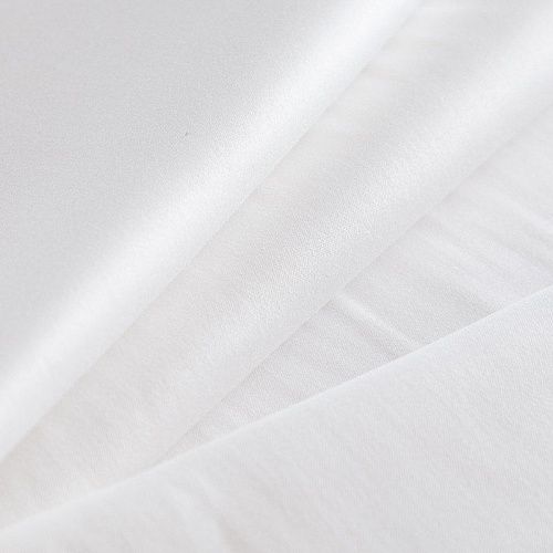 Сатин-коттон стрейч 063-16656 белый однотонный