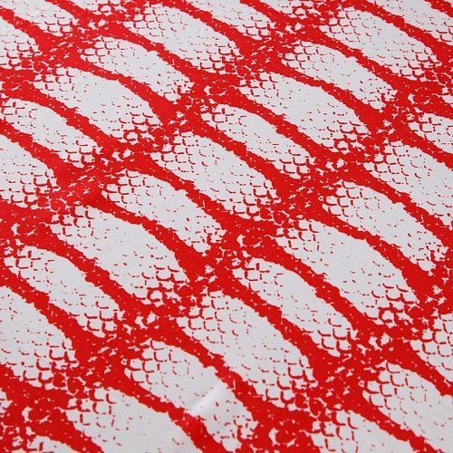 Шелк натуральный 064-12463 белый принтованный