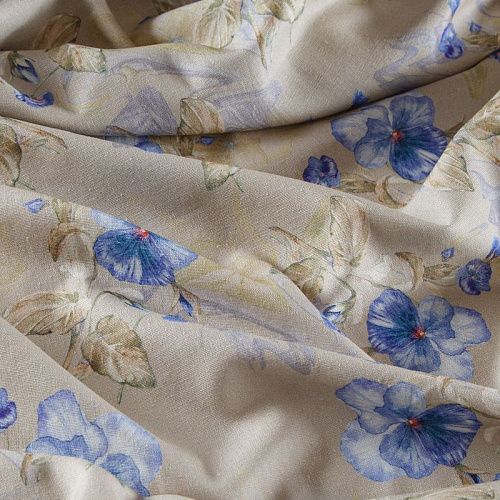 Лен-вискоза 035-13551 серый шелк принтованный