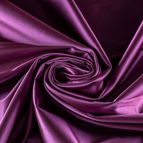 Атлас ватуссо К2-459 брусничный однотонный