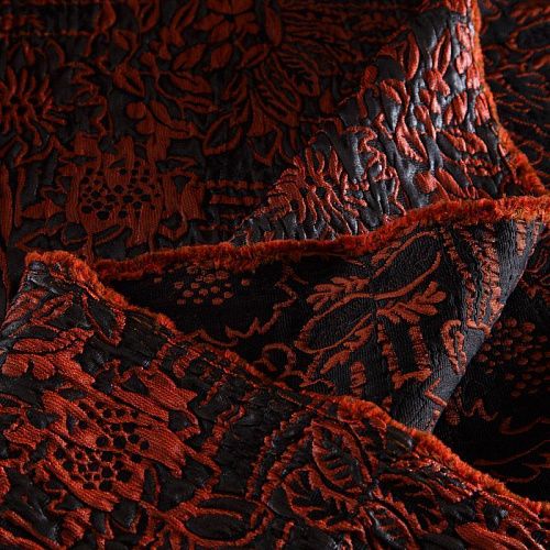 Жаккард 017-16411 черно-красный