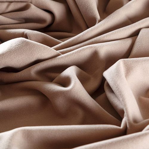 Ткань пальтовая 040-09202 светлый беж однотонный