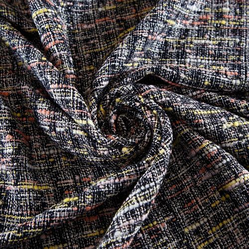 Твид 052-12530 черный мультиколор