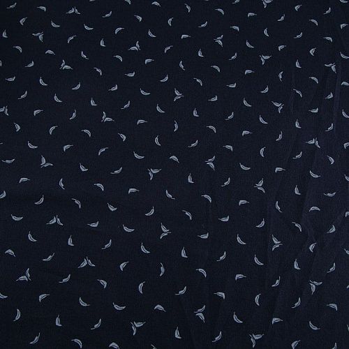 Хлопок Ralf Lauren 063-16368 темно-синий принтованный