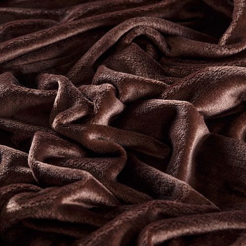 Флис-мех 061-09182 молочный шоколад однотонный