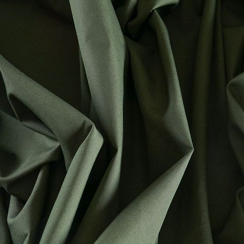 Поплин 063-12098 бутылочный зеленый однотонный