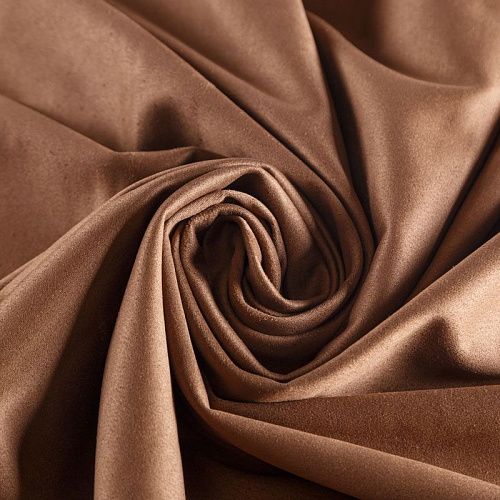 Замша искусственная 018-05647 корица однотонный