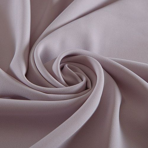 Креп 026-18687 серый жемчуг однотонный