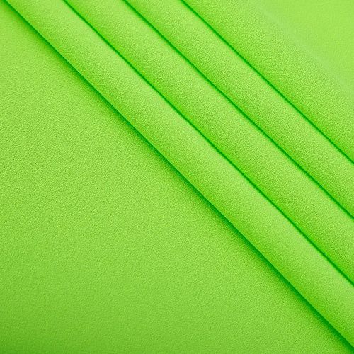 Креп стрейч Moschino дублированный 026-17123 неоновый салатовый