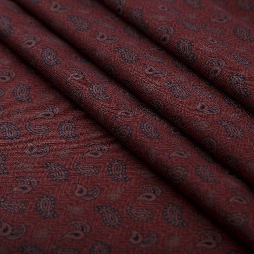 Шерсть плательная Etro 066-19090 винный принтованный