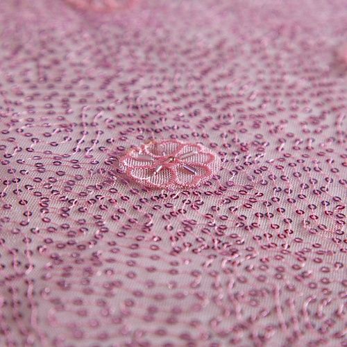 Пайетки на сетке 055-04132 холодный розовый