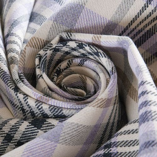 Ткань костюмная 025-11755 клетка сиреневый