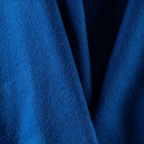 Ткань пальтовая К25-818 синий однотонный