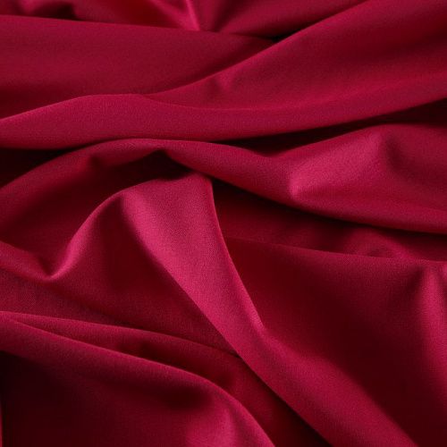 Ткань костюмная стрейч 025-15242 малиновый однотонный