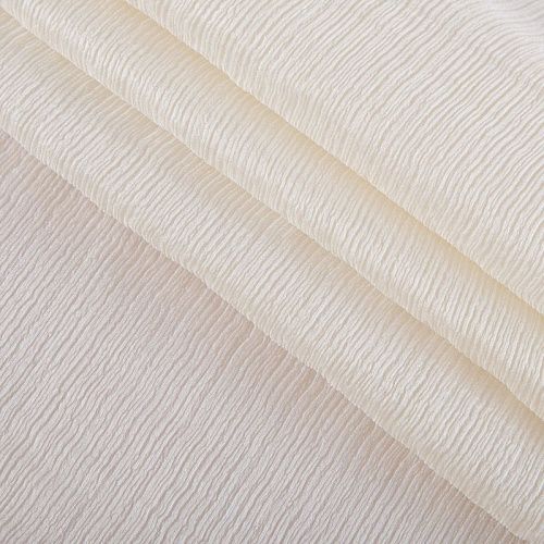 Шелк-жатка натуральный 064-16233 сливочный однотонный