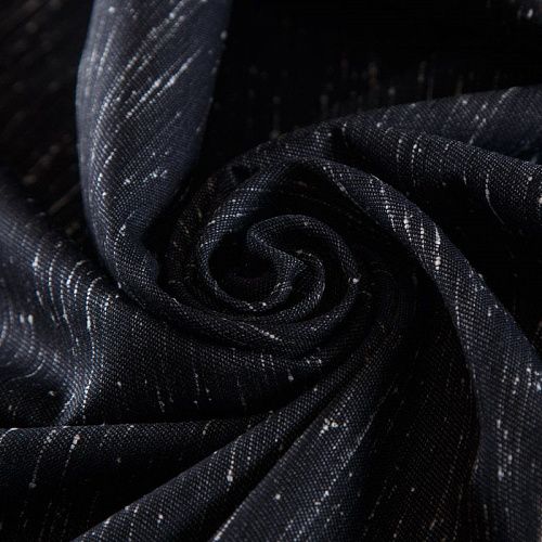 Ткань костюмная 025-16280 черный меланж