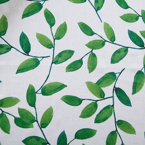 Лен-вискоза 035-13091 белый принтованный