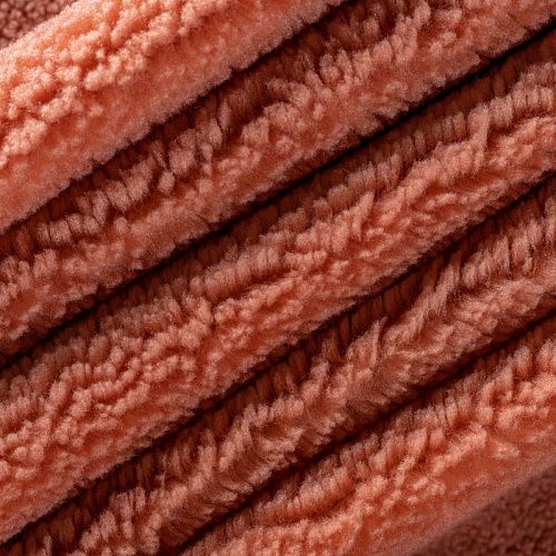 Мех искусственный К30-287  Col.38 медный однотонный