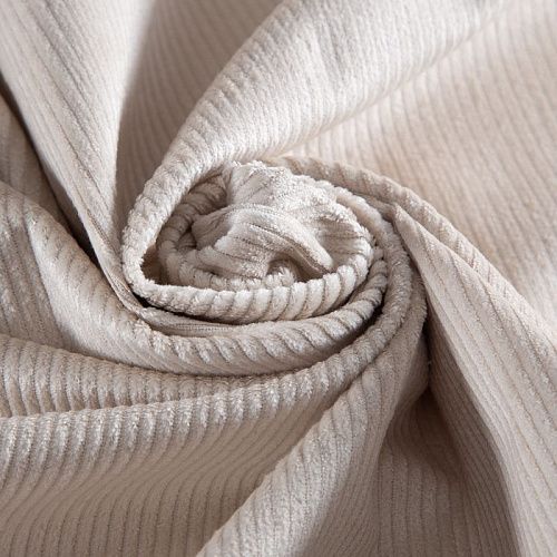 Вельвет стрейч 008-20773 экрю однотонный