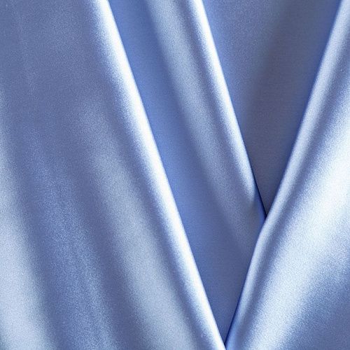 Сатин стрейч 001-07050 голубой однотонный