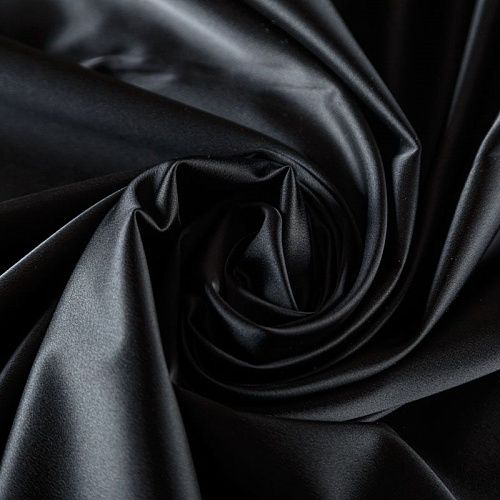 Атлас ватуссо К2-4071 черный однотонный