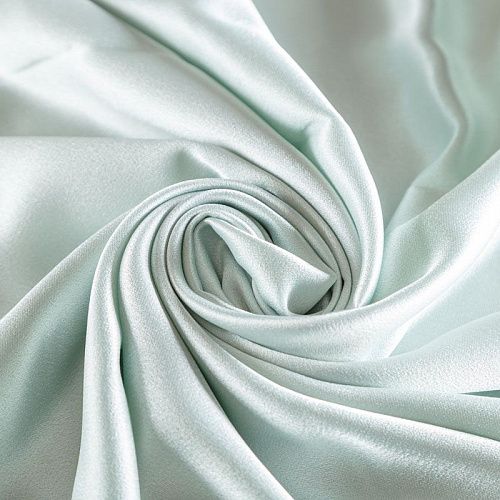 Кади креп-атлас 001-06589 снежная мята однотонный