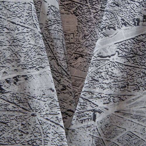 Батист 003-16553 светло-серый принтованный