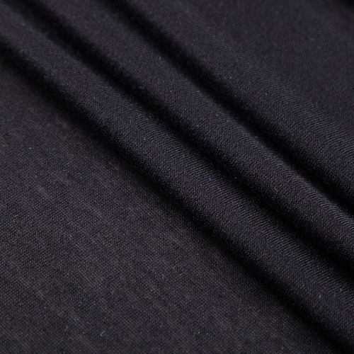 Трикотаж 056-20335 черный однотонный