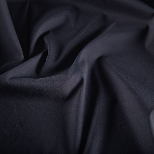 Поплин стрейч 063-20011 черный однотонный