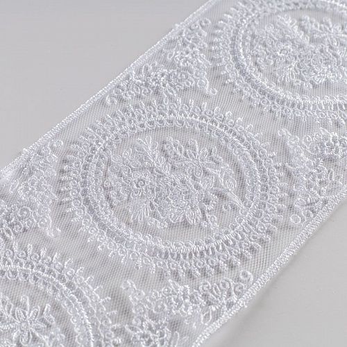 Кружево Gamma 93 мм сетка GKM-9301-001 белый