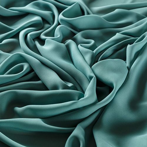 Креп-шифон 027-09819 нефритовый однотонный