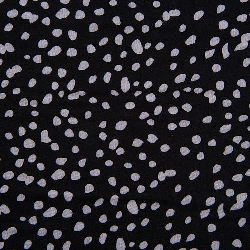 Вискоза "Лоренцо" стрейч 036-17672 черный принтованный
