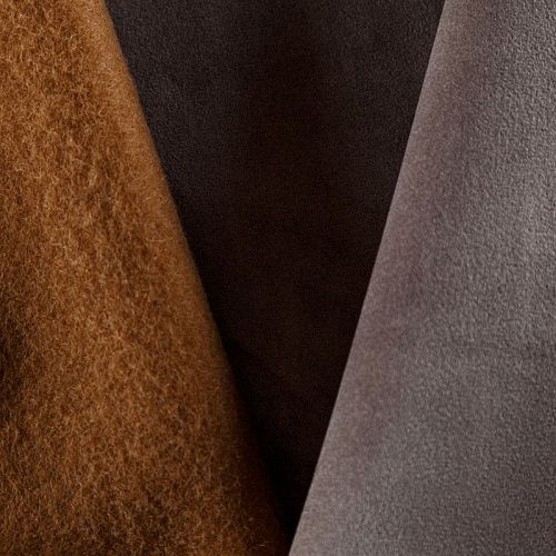 Ткань мебельная микровелюр 22-02-08974 кофейный однотонный