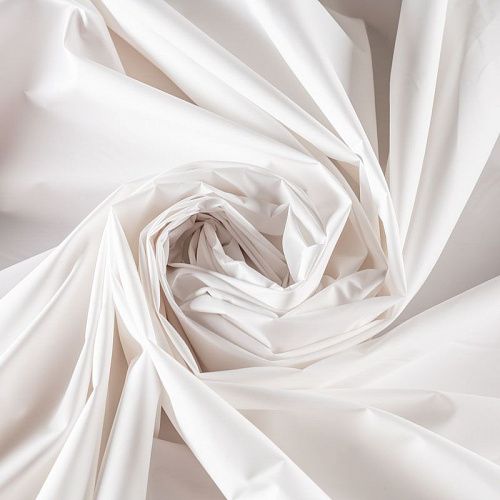 Ткань плащевая К33-608 молочный однотонный