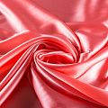 Шелк натуральный К15-1242 розово-коралловый однотонный