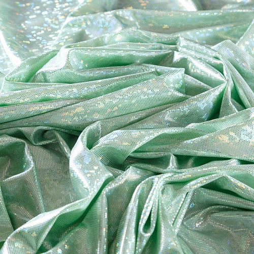 Трикотаж лазер 034-09253 снежная мята