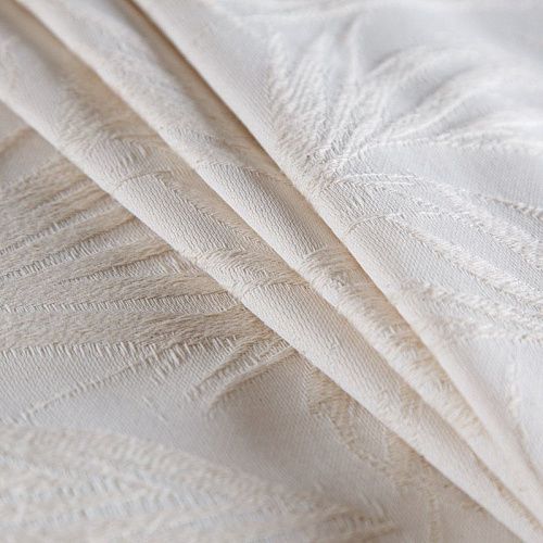 Ткань портьерная жаккард 514-02-15 молочный