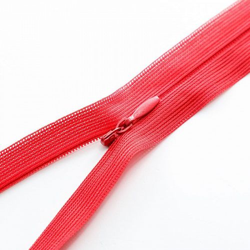 Молния спираль потайная MaxZipper 50 см №3 н/р F148 красный HP-50-148