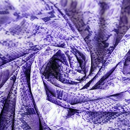 Лайкра 005-06246 фиолетовый принтованный