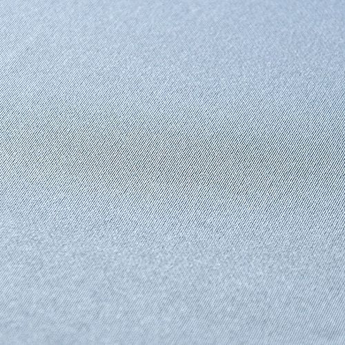 Ткань портьерная сатин h-310 см 16-02-10797 серебристо-голубой однотонный