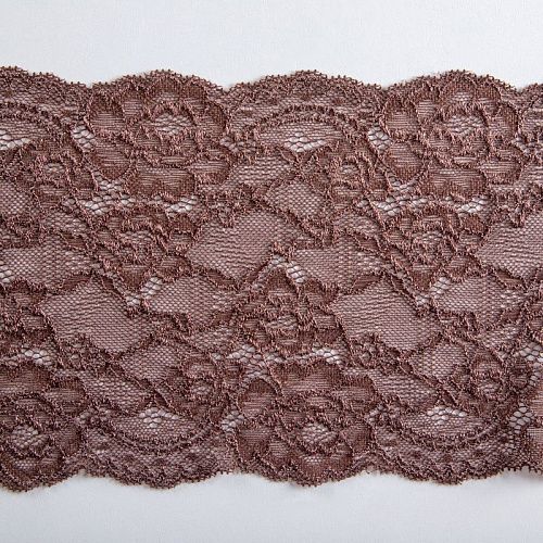 Кружево эластичное 170 мм Ф01-0067 шоколадный