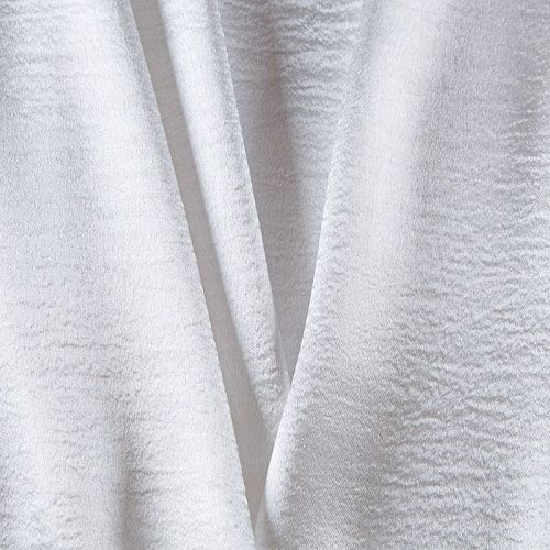 Креп-сатин крэш 001-13648 белый однотонный