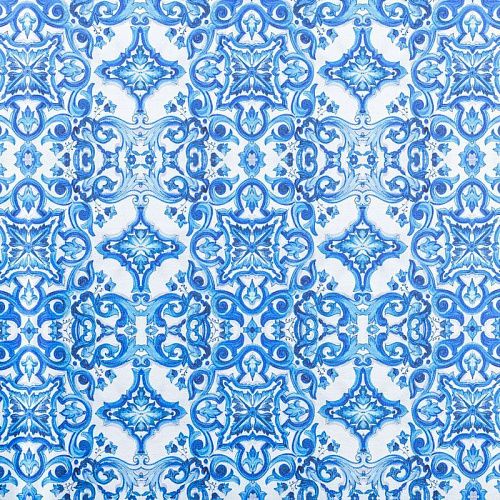 Лайкра 005-01234 белый принтованный