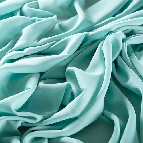 Креп-шифон 027-09825 мятный однотонный