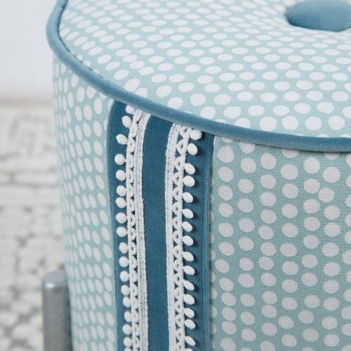 Пуф круглый D 31 см H 32 см мятный 521332 