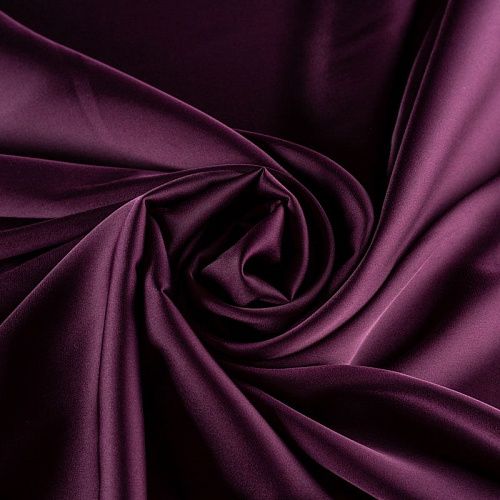 Шелк синтетический стрейч К33-783 col.27 фиолетовый однотонный