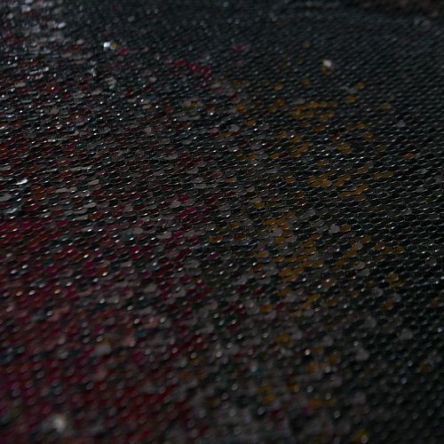 Пайетки на сетке 055-12106 черный однотонный