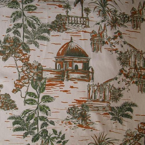 Батист 003-16574 экрю принтованный