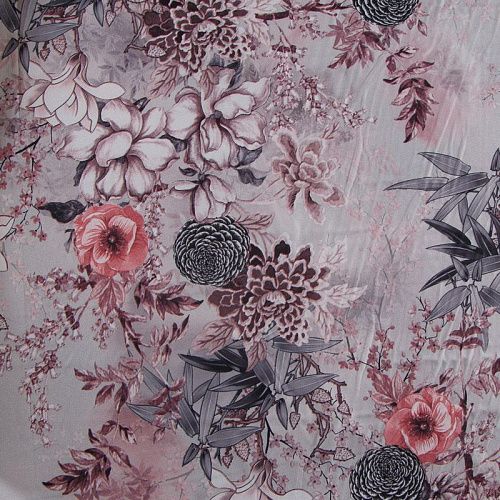 Вискоза "Лоренцо" стрейч 036-17682 серый принтованный